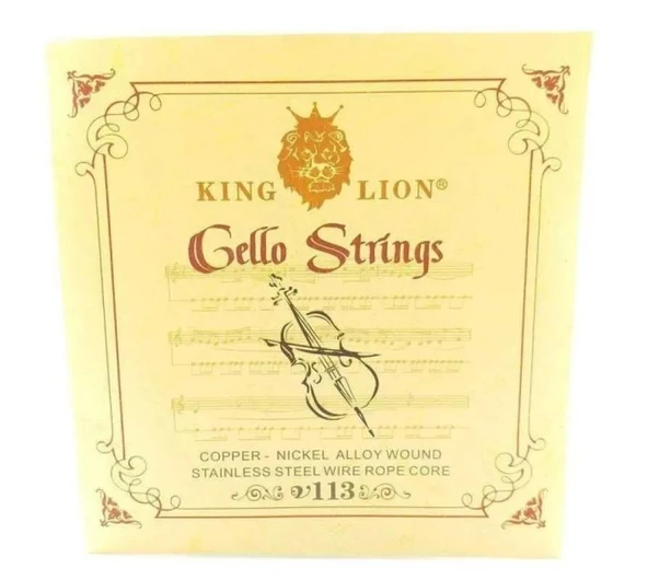 KING LION V113 Çello Teli Viyolonsel Teli Takım ürün görseli 1