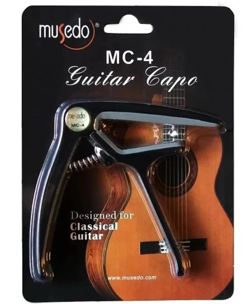 Musedo MC4BK Klasik Gitar Kapo MC-4 - Resim 2