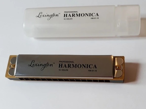 Cremonia HM0116 MIZIKA 16 DELİK PROFESSIONAL HARMONICA ŞEFFAF KUTULU ürün görseli 1