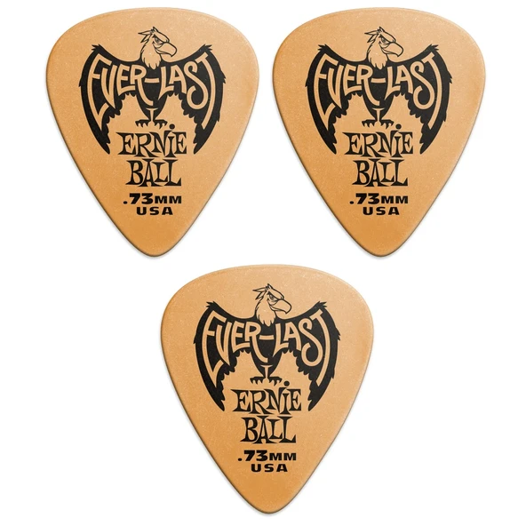 Ernie Ball P09190-3 Gitar Penası 3 Adet Everlast 0.73 mm Turuncu ürün görseli 1