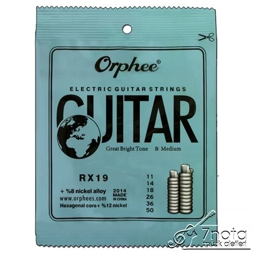 Orphee RX19 Elektro Gitar Teli 11-50 ürün görseli 1