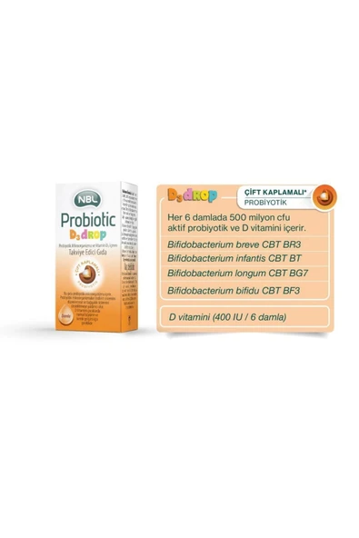 NBL Probiotic D3 Drop Vit 7,5 ml - Resim 5