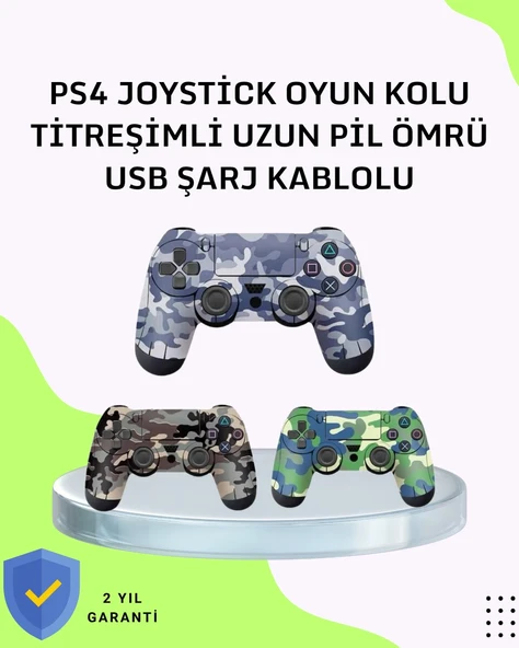 Uzun Pil Ömürlü Oyun Kolu – USB ile Hızlı Şarj Desteği ürün görseli 1