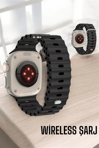 45 MM Gri Kasa Ultra Akıllı Saat Sesli Görüşme, Sağlık Takibi, Suya Dayanıklı ürün görseli 1