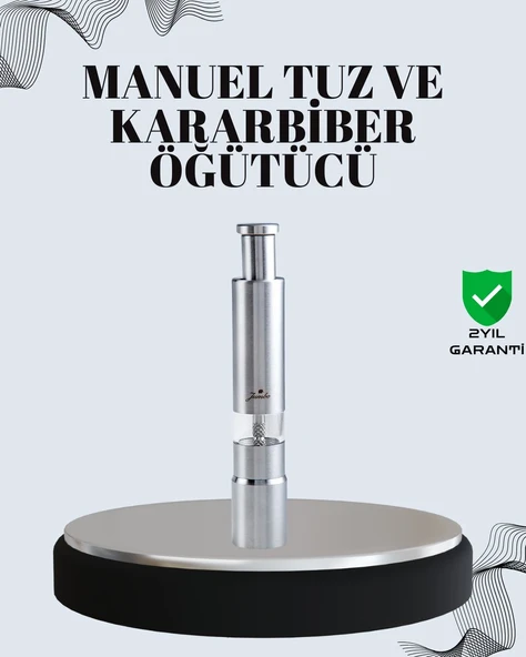 Tuz ve Kararbiber Öğütücü - Şeffaf Akrilik Hazne ürün görseli 1