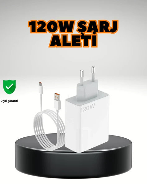 120 Watt Ultra Hızlı Şarj Seti Realme 7 8 9 Pro Uyumlu ürün görseli 1