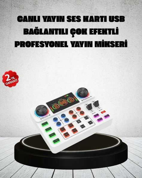 Canlı Yayın ve Karaoke İçin Profesyonel Ses Kartı Bluetooth Destekli ürün görseli 1