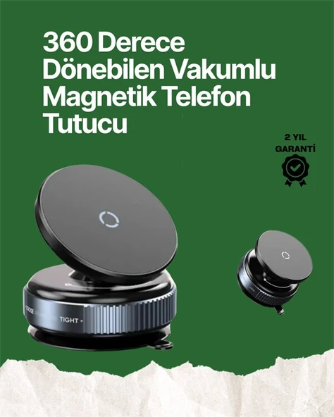 360° Ayarlanabilir Manyetik Araç Telefon Tutucu – Kompakt ve Pratik Tasarım ürün görseli 1