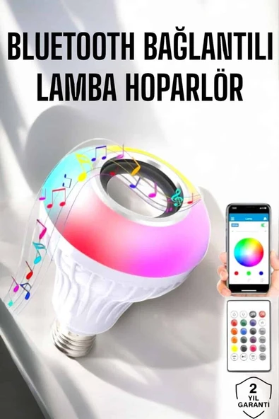 Lamba Led Hoparlör Dayanıklı ve Uzun Ömürlü Bluetooth Hoparlör ürün görseli 1