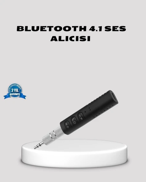 Bluetooth 4.1 Müzik Alıcısı 3.5mm Aux Girişli Mini Kablosuz Adaptör ürün görseli 1