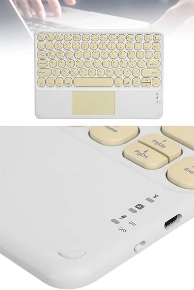 Bluetooth Touchpad Klavye 10.9 inch Kablosuz Wifi Q Klavye Slim - Resim 5
