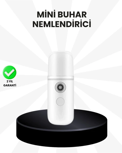 Kablosuz Şarjlı Mini Buhar Nemlendirici – Cilt ve Ortam İçin Taşınabilir Akıllı Cihaz ürün görseli 1