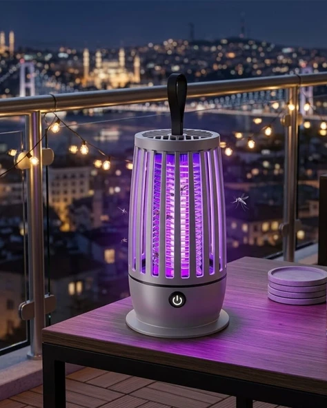 Elektrikli Sivrisinek Öldürücü Lamba UV Işıklı Sessiz Çalışma Geniş Etki Alanı ürün görseli 1