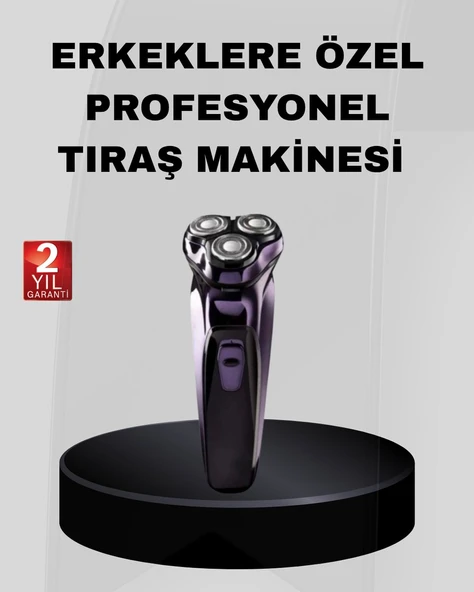 Profesyonel Şarjlı Tıraş Makinesi Ayarlanabilir Başlıklı Kablosuz ürün görseli 1