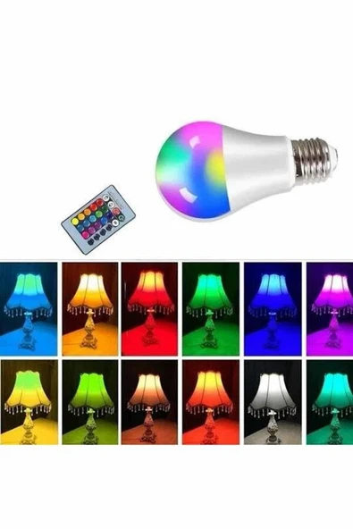 Ambiyans Aydınlatma RGB Led Lamba Kumandalı Renk Değiştirebilen ürün görseli 1