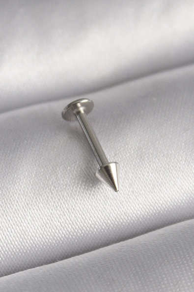 316L Çelik Gümüş Renk Çivi Model Piercing 5886 ürün görseli 1