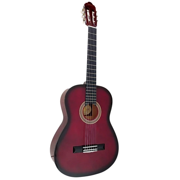 Valencia VC104TRDS Klasik Gitar 4/4 Kırmızı Sunburst Sap Çelikli ürün görseli 1