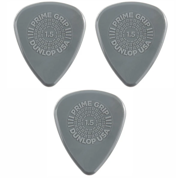 Jim Dunlop 450R1.5 Gitar Penası (3 Adet) 1.5 mm Prime Grip Delrin 500 ürün görseli 1