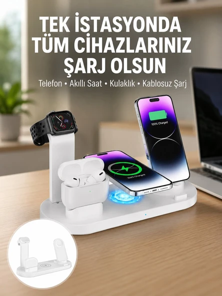 Şık ve Fonksiyonel Tasarım – Evde, Ofiste veya Seyahatte Kusursuz Şarj Deneyimi Yeni Nesil ürün görseli 1
