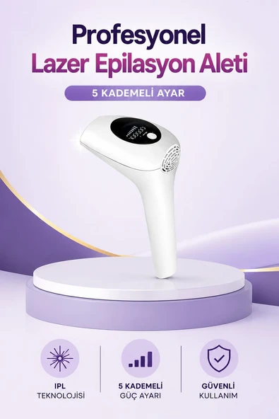 IPL Lazer Epilasyon Aleti 5 Kademeli Güç Ayarlı ürün görseli 1