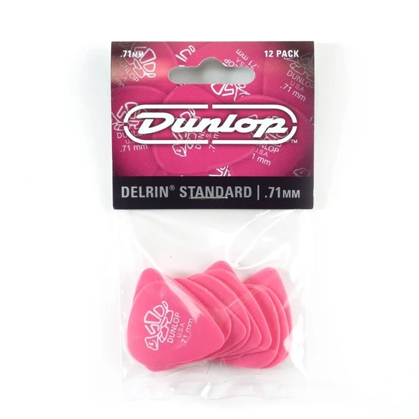 Jim Dunlop 41P.71 Delrin 12 Adet Gitar Penası (0.71mm) ürün görseli 1