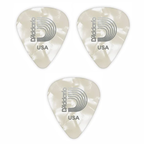 1CAP6WH Gitar Penası 3 Adet  1 mm. Heavy (Beyaz) ürün görseli 1