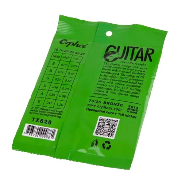 Orphee Tx620 Akustik Gitar Teli 10-47 - Resim 2