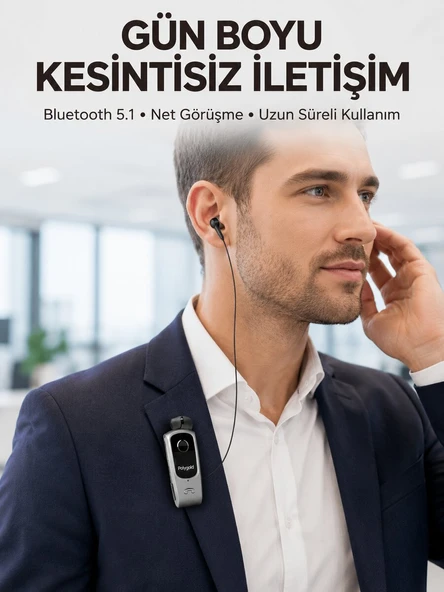 Çift Telefon Bağlantılı Eller Serbest Bluetooth Kulaklık ürün görseli 1
