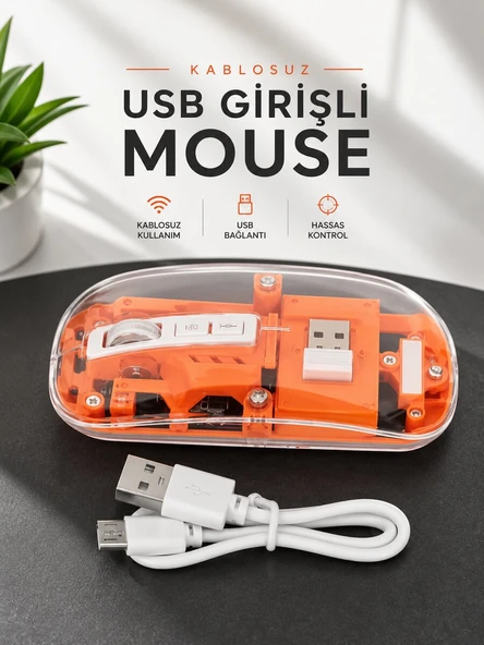 Fare Mouse Çift Modlu Kablosuz Bağlantılı 2.4GHz Destekli ürün görseli 1
