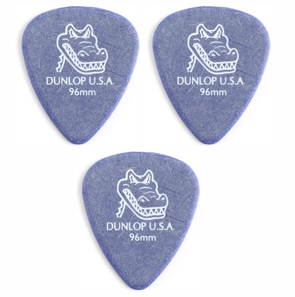 Jim Dunlop 417R.96 Gitar Penası 3 Adet Gator Grip (0.96 mm) ürün görseli 1