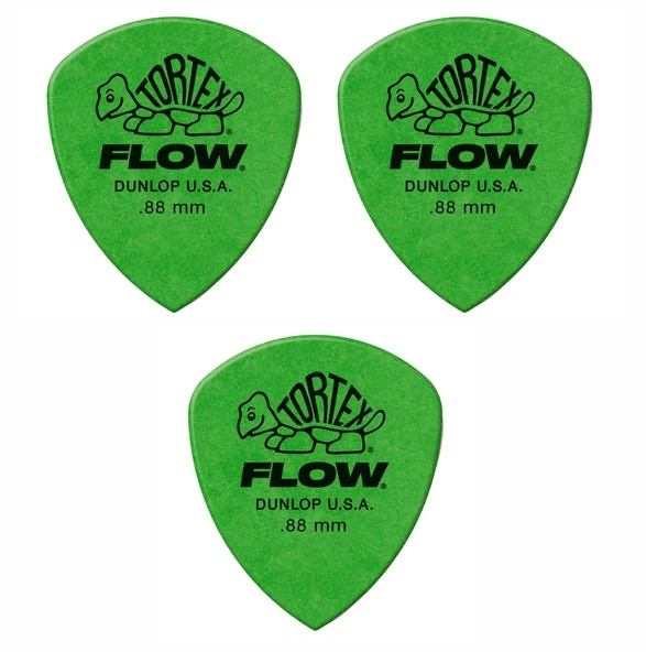 Jim Dunlop 558P.88 Gitar Pena (0.88 mm) 3 Adet Tortex Flow ürün görseli 1
