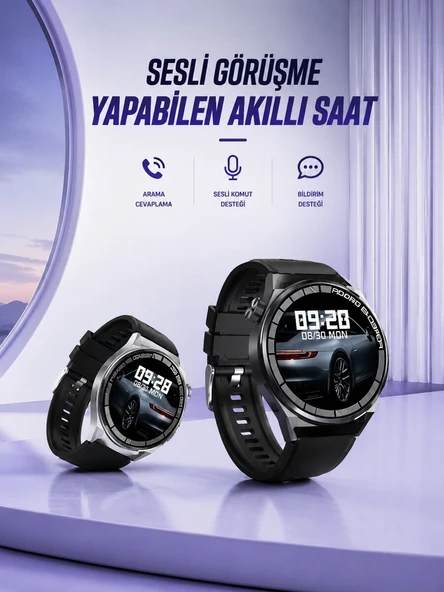 GT8 AKILLI SESLİ GÖRÜŞME YAPABİLEN SAAT ürün görseli 1