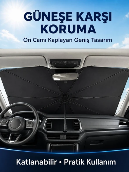 Mini Cooper, Fiat 500, Smart Fortwo, Hyundai i10, Kia Picanto Uyumlu Oto Şemsiye Yeni Nesil ürün görseli 1