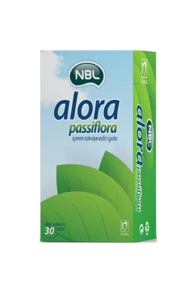 NBL Alora Passiflora Ekstresi İçeren Takviye Edici Gıda 30 Tablet ürün görseli 1