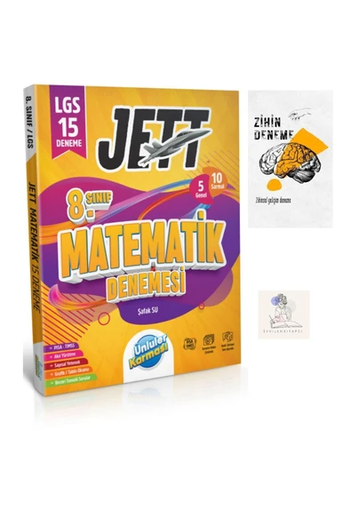 ÜNLÜLER KARMASI LGS MATEMATİK JETT DENEME-ZİHİNDENEME*942 ürün görseli 1