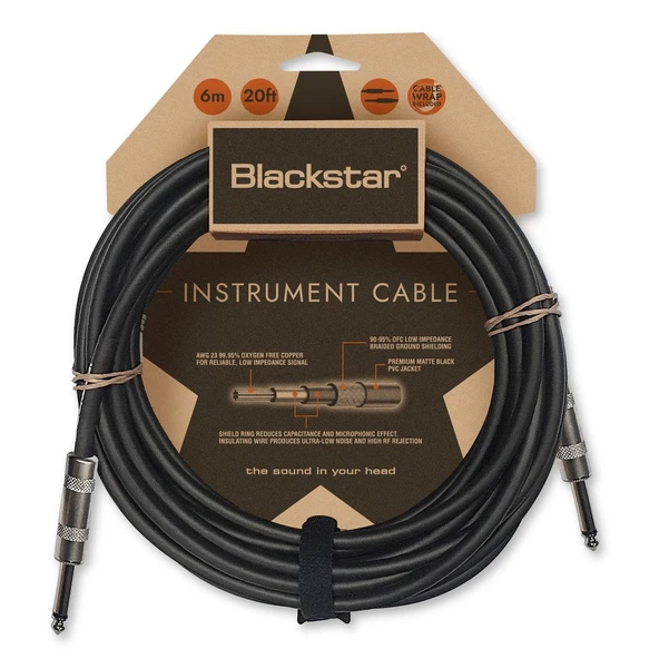 Blackstar Enstrüman Kablosu (6 m) Standard Str-Str BA231022-Z ürün görseli 1