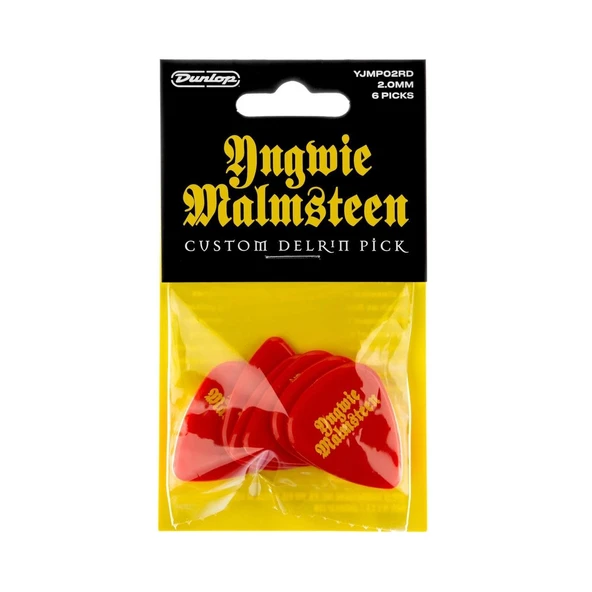 Jim Dunlop YJMP02RD Malmsteen 6'lı Paket Gitar Pena (2.0 mm) ürün görseli 1