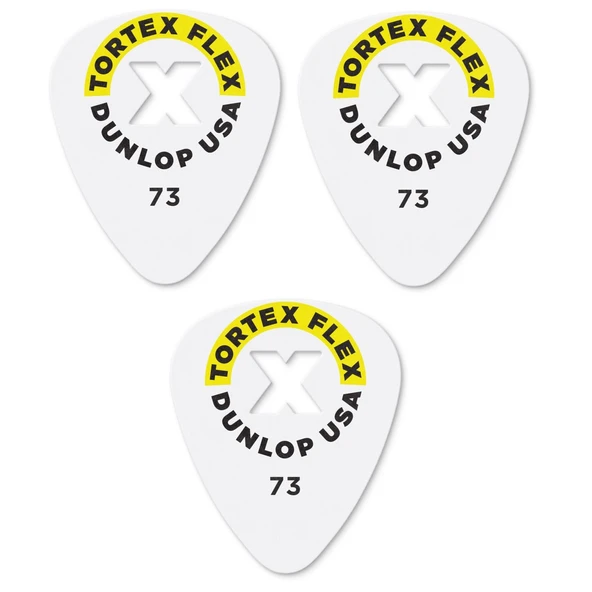 Jim Dunlop 428X0.73 Gitar Pena 3 Adet (0.73 mm) Tortex Flex X ürün görseli 1