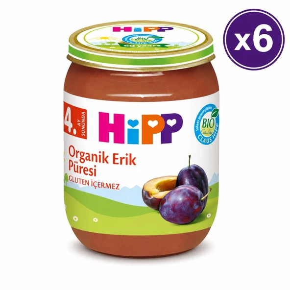 Hipp Organik Kavanoz Mama Erik Püresi 125 G 6'lı Paket ürün görseli 1