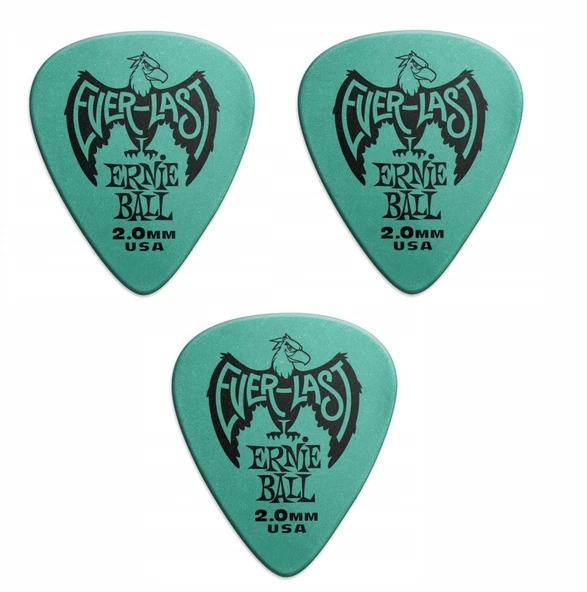 Ernie Ball P09196 Gitar Penası 3 Adet 2 mm. Delrin ürün görseli 1