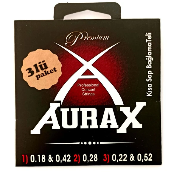Aurax 3ARX18 Üçlü Paket Kısa Sap Bağlama Teli 018 Profesyonel ürün görseli 1