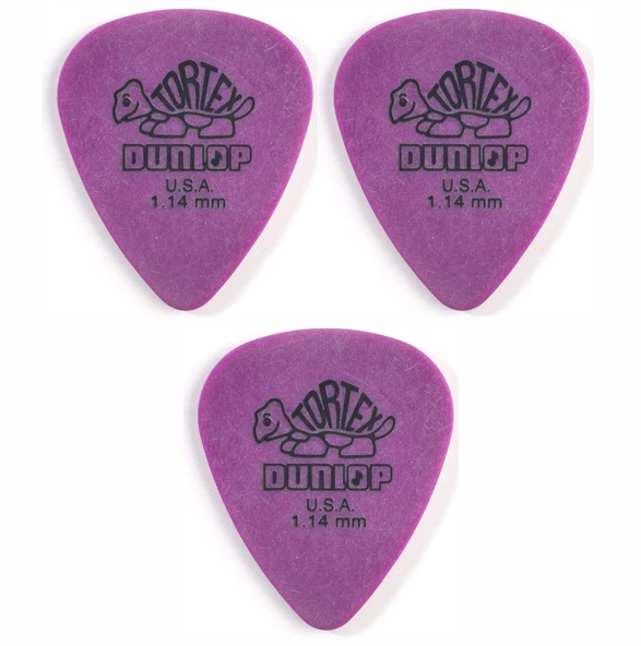 Jim Dunlop 418R1.14 Tortex 3 Adet Standard Pena (1.14 mm) ürün görseli 1