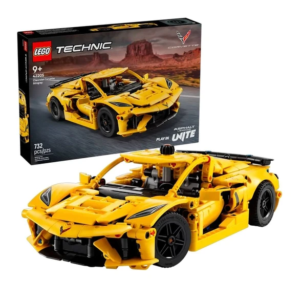 42205 Lego Technic Chevrolet Corvette Stingray 732 parça +9 yaş ürün görseli 1