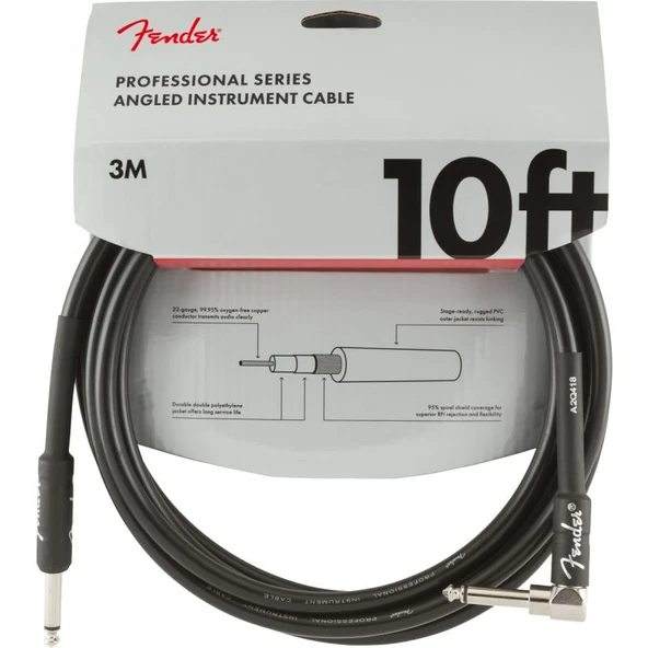 Fender 3 Metre Gitar Kablosu Pro Inst Sa 10 ürün görseli 1