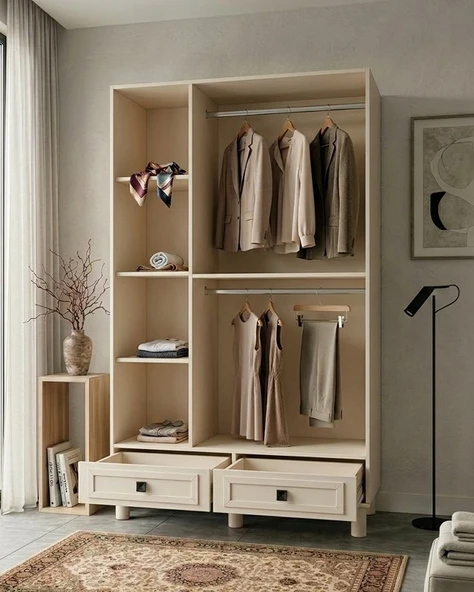 BERLİN MDF AYNALI 3 KAPAKLI DOLAP - Resim 2