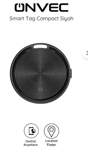 ONVEC Compact Tag Apple Find My Destekli Akıllı Takip Cihazı AirTag-AÇIK KUTU( SIFIR KONDİSYONDA) ürün görseli 1