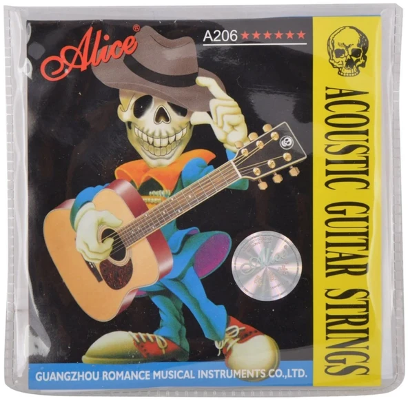 Alice A-206-SL Akustik Gitar Tel Takımı - 0,11 A206-SL ürün görseli 1