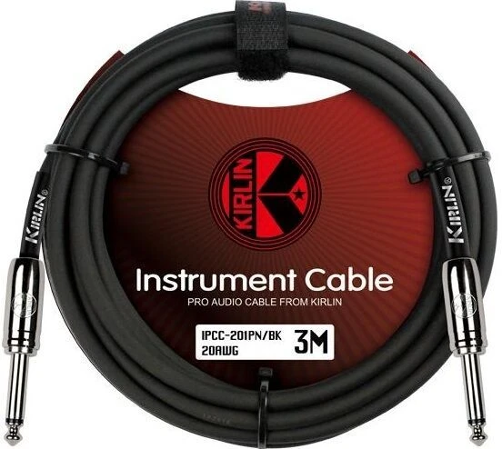 Kirlin IPCC-201PN-3M-BK Enstrüman Gitar Kablosu 3 Metre Siyah (yeni ürün) ürün görseli 1