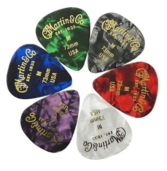 Martin 18A0096 Medium Pena 0.73 mm Gitar Pena (6 Adet) ürün görseli 1