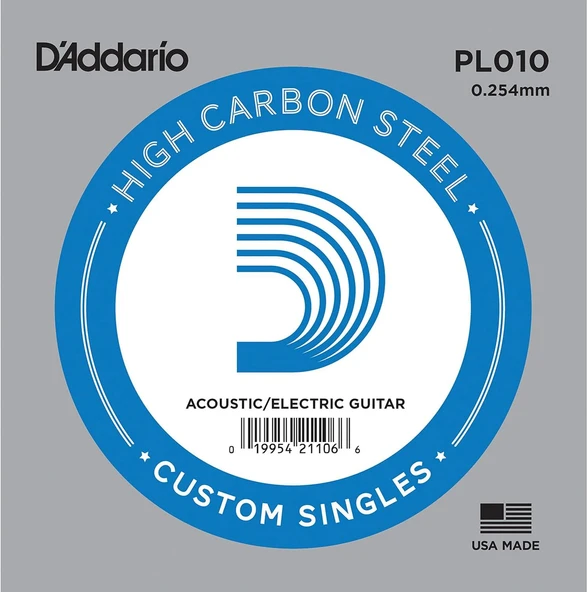 Daddario Pl010 Elektro Ve Akustik Tek Tel - Resim 2